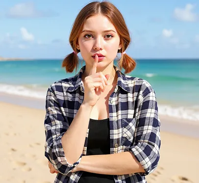 Portrait after AI object remover editing